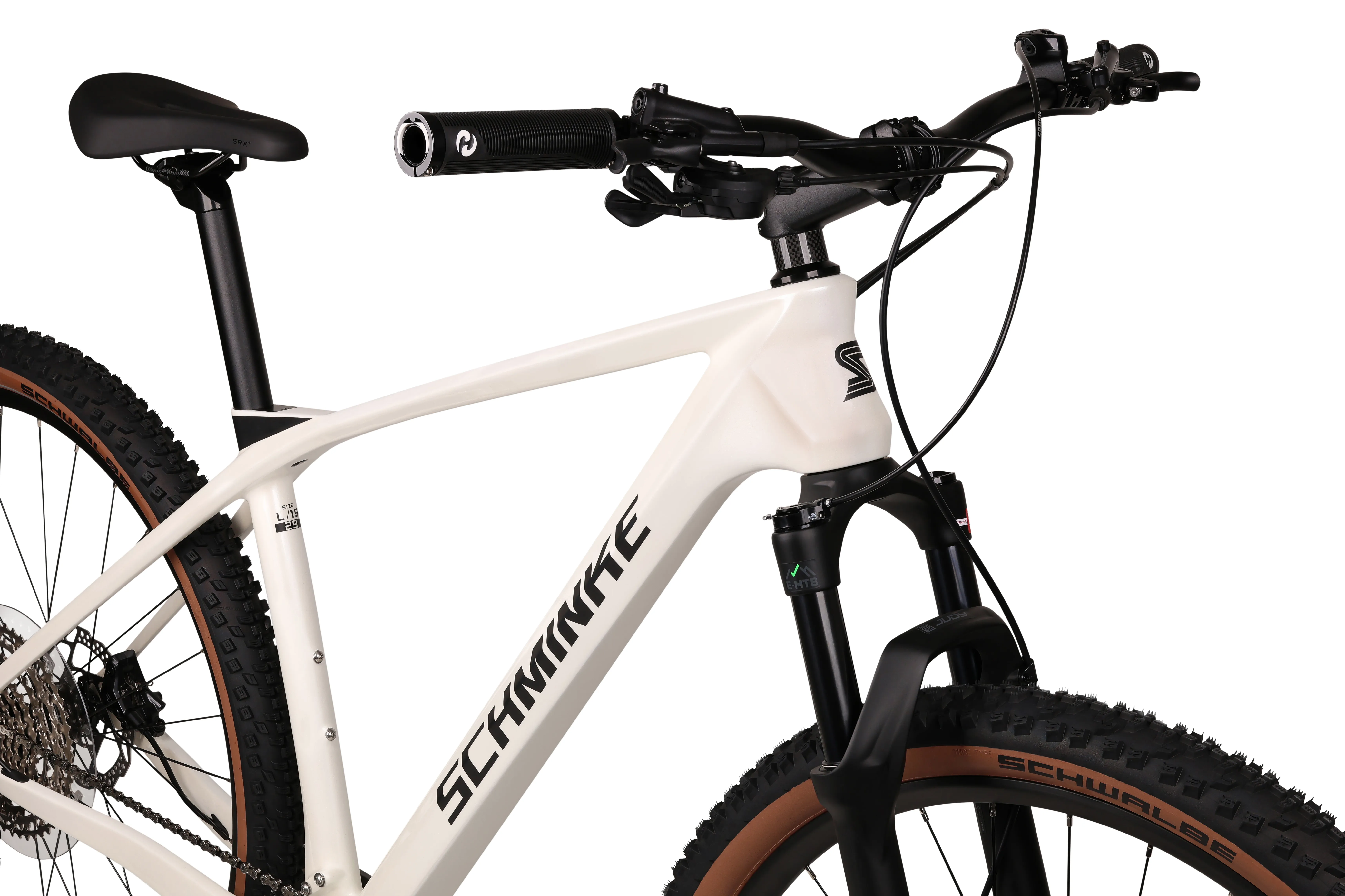 Bike SCHMINKE MHT150 29" MTB CARBON 19" DEORE 6100 1x12*Pearl-White glossy